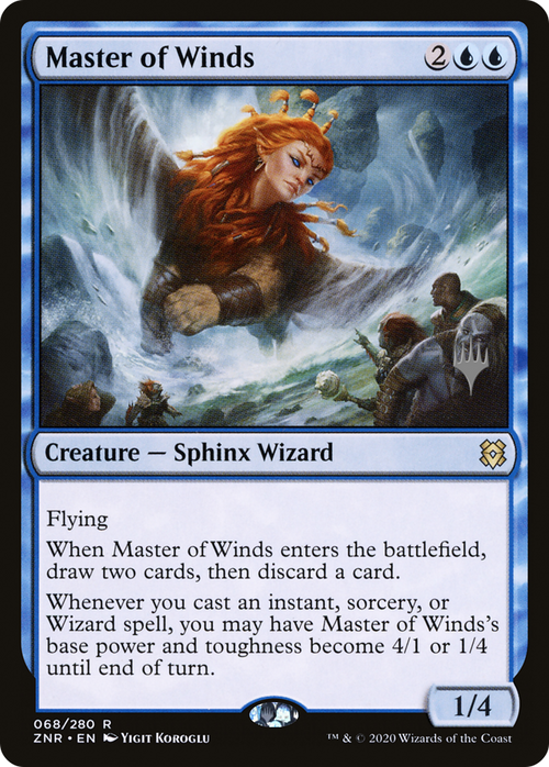 Master of Winds (PPZNR-68P) - Zendikar Rising Promos Foil