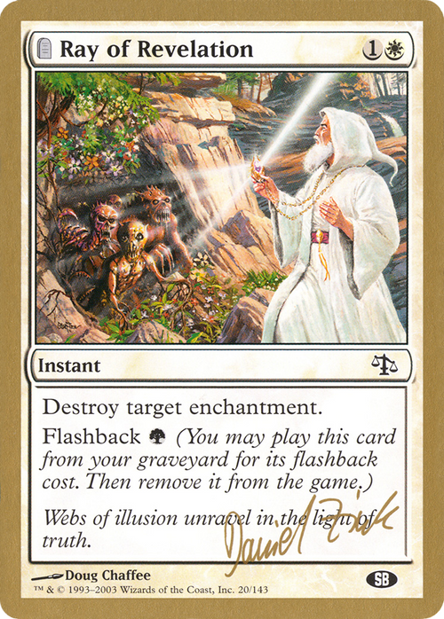 Ray of Revelation - 2003 Daniel Zink (JUD) (SB) (WCD-DZ20SB) - World Championship Decks 2003: (tombstone)
