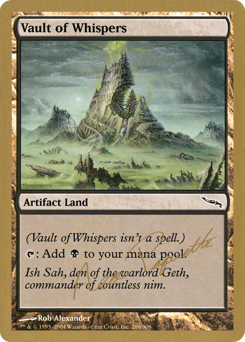 Vault of Whispers - 2004 Aeo Paquette (MRD) (WCD-AP286) - World Championship Decks 2004