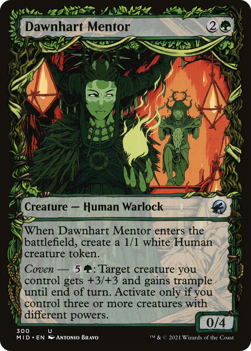Dawnhart Mentor (Showcase) (MID-300) - Innistrad: Midnight Hunt: (Showcase)