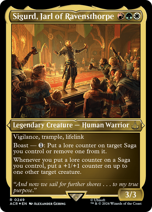 Sigurd, Jarl of Ravensthorpe (Foil Etched) (ACR-249) - Assassin's Creed Foil