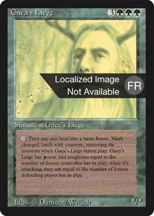 Gaea's Liege (FBB-) - Foreign Black Border
