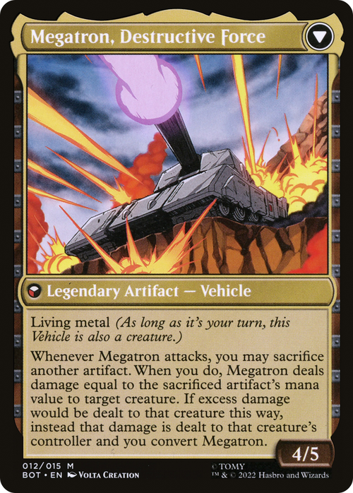 Megatron, Tyrant (BOT-012) - Transformers: (convertdfc) Foil