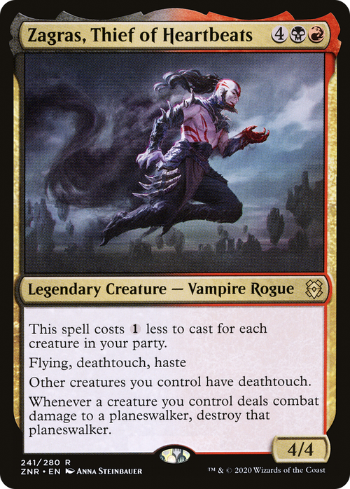 Zagras, Thief of Heartbeats (ZNR-241) - Zendikar Rising