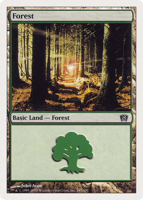 Forest (347) (8ED-347) - 8th Edition Foil