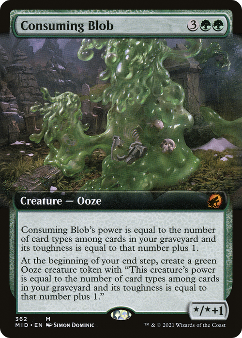 Consuming Blob (Extended Art) (MID-362) - Innistrad: Midnight Hunt: (Extended Art)