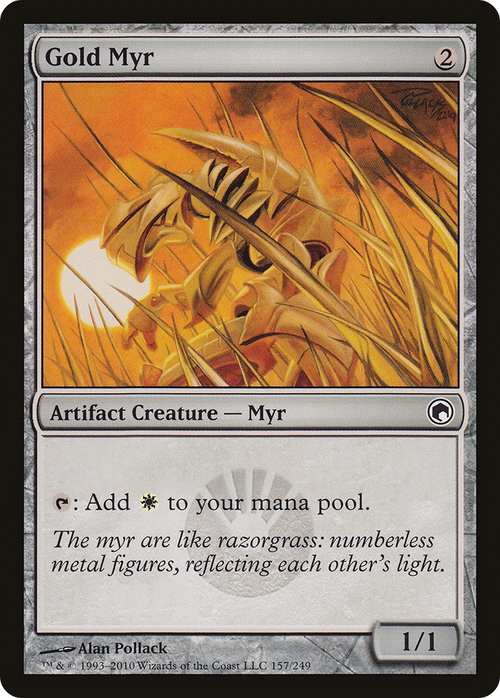 Gold Myr (SOM-157) - Scars of Mirrodin Foil