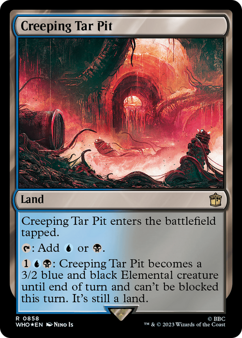 Creeping Tar Pit (Surge Foil) (WHO-858) - Doctor Who Foil