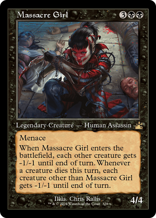 Massacre Girl (Retro Frame) (RVR-328) - Ravnica Remastered