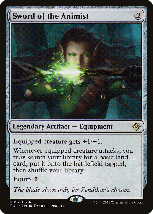Sword of the Animist (AC2-089) - Archenemy: Nicol Bolas