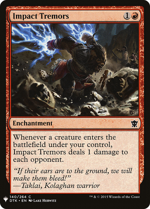 Impact Tremors (LIST-DTK-140) - The List