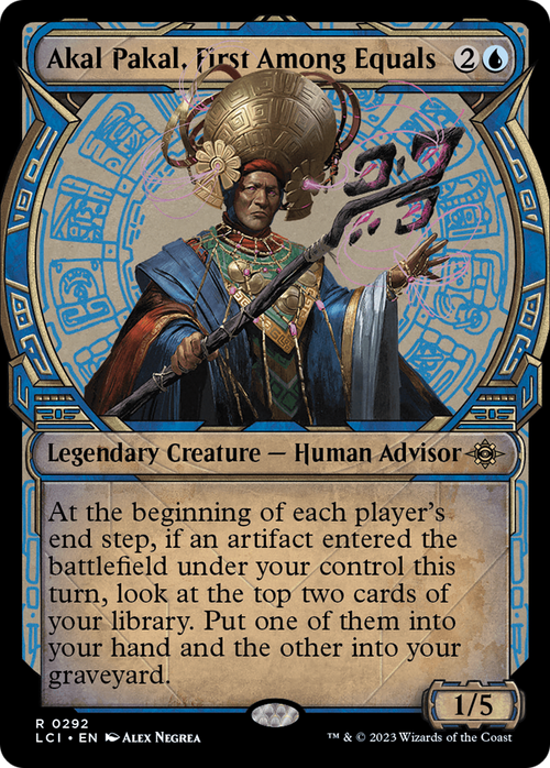 Akal Pakal, First Among Equals (Showcase) (LCI-292) - The Lost Caverns of Ixalan: (Showcase) Foil
