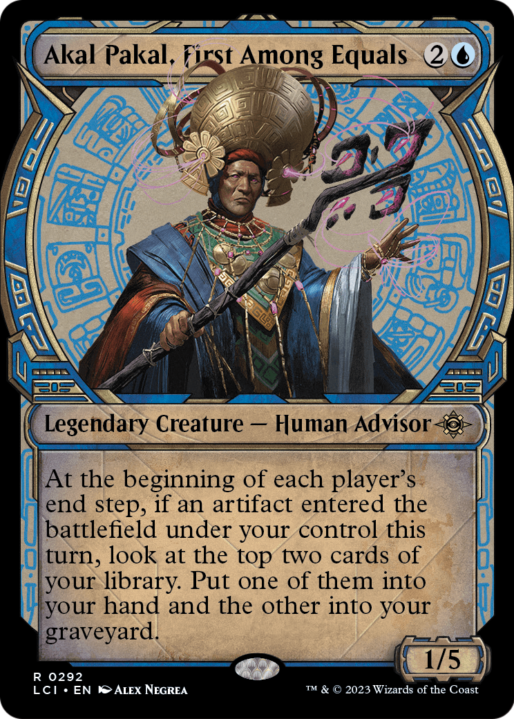Akal Pakal, First Among Equals (Showcase) (LCI-292) - The Lost Caverns of Ixalan: (Showcase) Foil