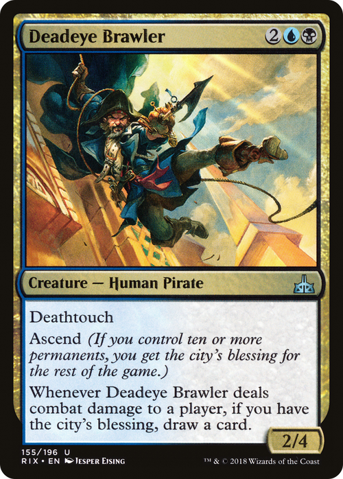 Deadeye Brawler (RIX-155) - Rivals of Ixalan Foil