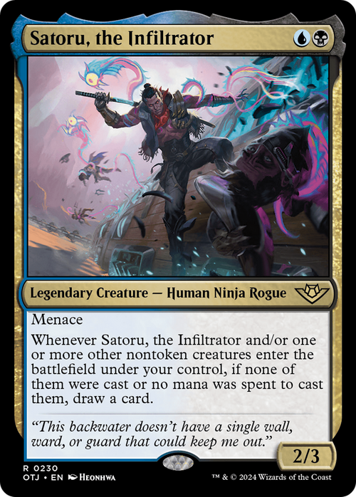 Satoru, the Infiltrator (OTJ-230) - Outlaws of Thunder Junction