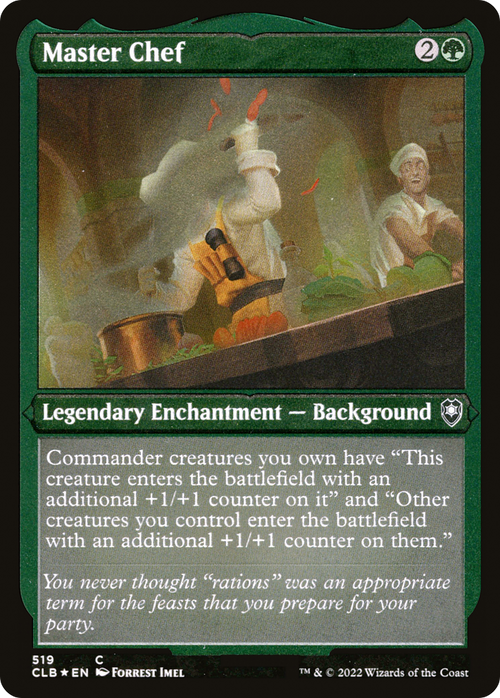 Master Chef (Foil Etched) (CLB-519) - Commander Legends: Battle for Baldur's Gate Foil