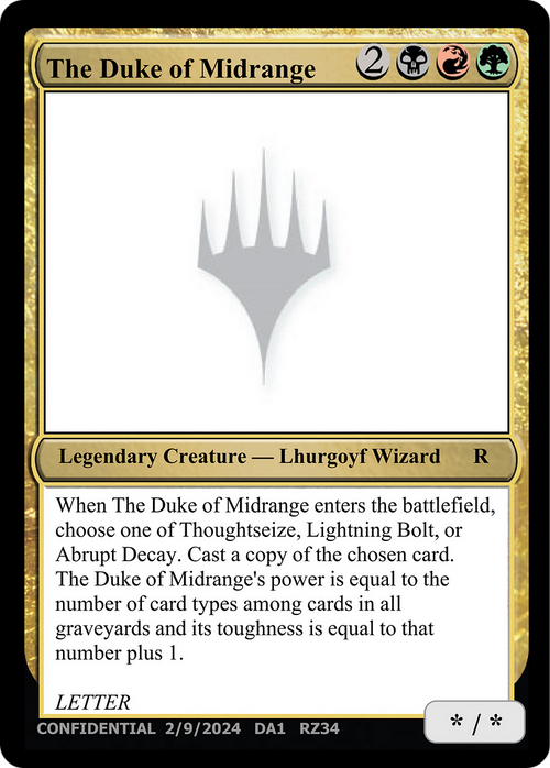 The Duke of Midrange (UNK-RZ34) - Unknown Event