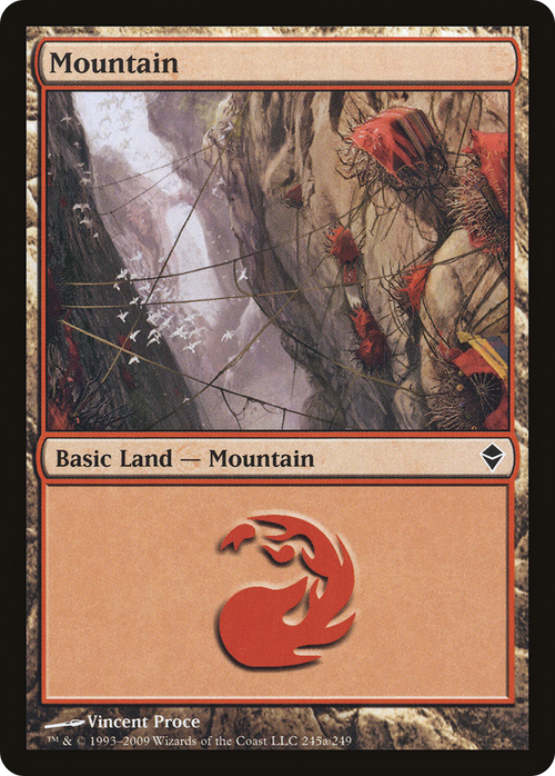 Mountain (245a) (ZEN-245A) - Zendikar