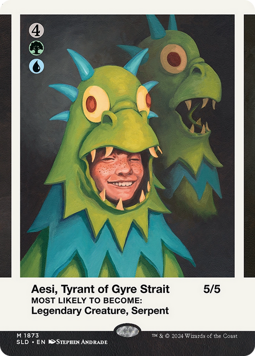 Aesi, Tyrant of Gyre Strait (SLD-1873) - Secret Lair Drop (Borderless)