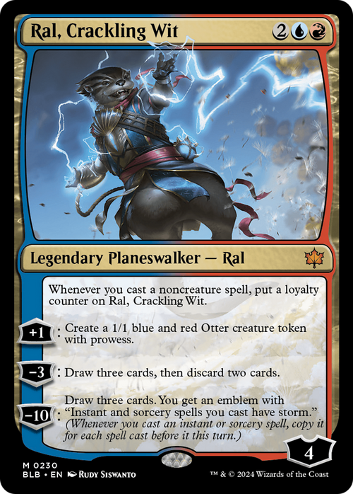 Ral, Crackling Wit (BLB-230) - Bloomburrow Foil
