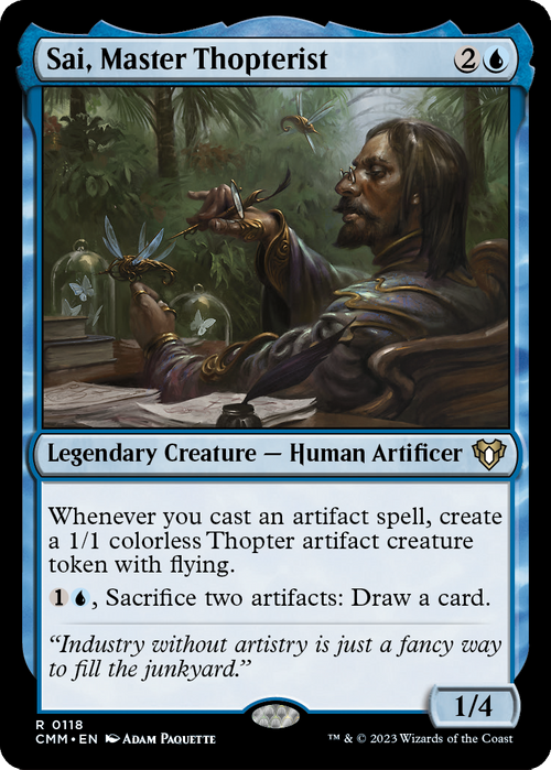 Sai, Master Thopterist (CMM-118) - Commander Masters