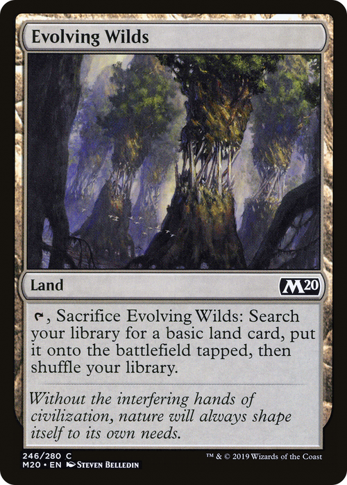 Evolving Wilds (M20-246) - Core Set 2020 Foil