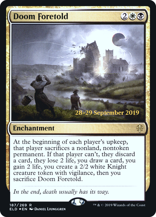 Doom Foretold (PRE-187S) - Throne of Eldraine Promos Foil