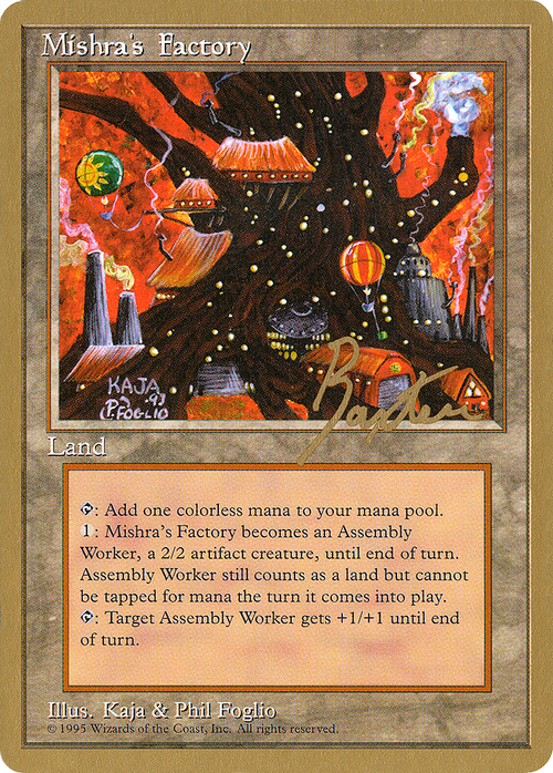 Mishra's Factory - 1996 George Baxter (4ED) (WCD-) - Pro Tour Collector Set