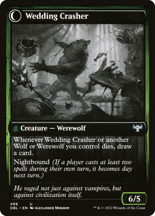 Wolfkin Outcast (DBL-496) - Innistrad: Double Feature: (Double Faced Transform)