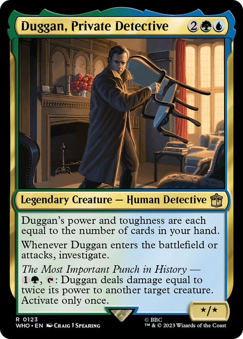 Duggan, Private Detective (WHO-123) - Doctor Who Foil