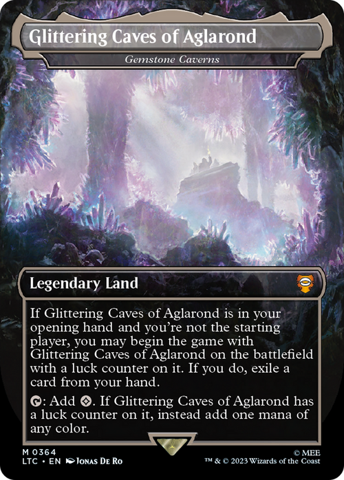Glittering Caves of Aglarond - Gemstone Caverns (LTC-364) - Tales of Middle-earth Commander / Glittering Caves of Aglarond (Borderless)