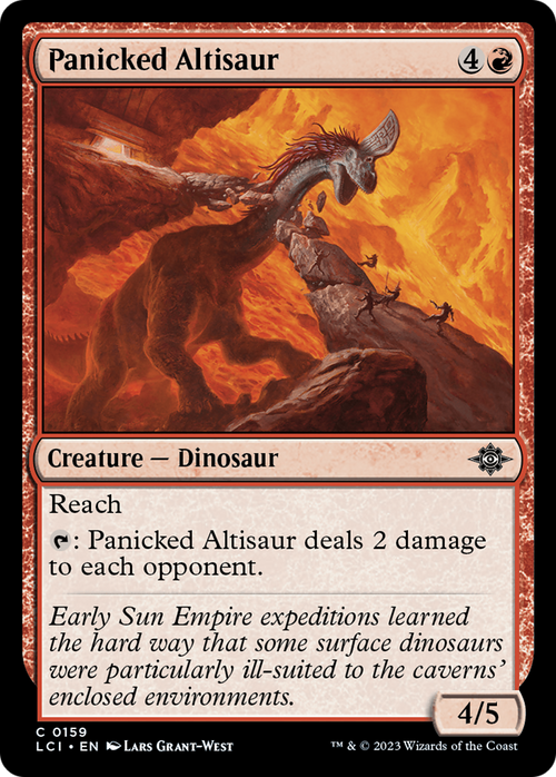Panicked Altisaur (LCI-159) - The Lost Caverns of Ixalan Foil