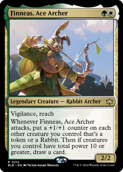 Finneas, Ace Archer (PPBLB-212) - Bloomburrow Promos Foil