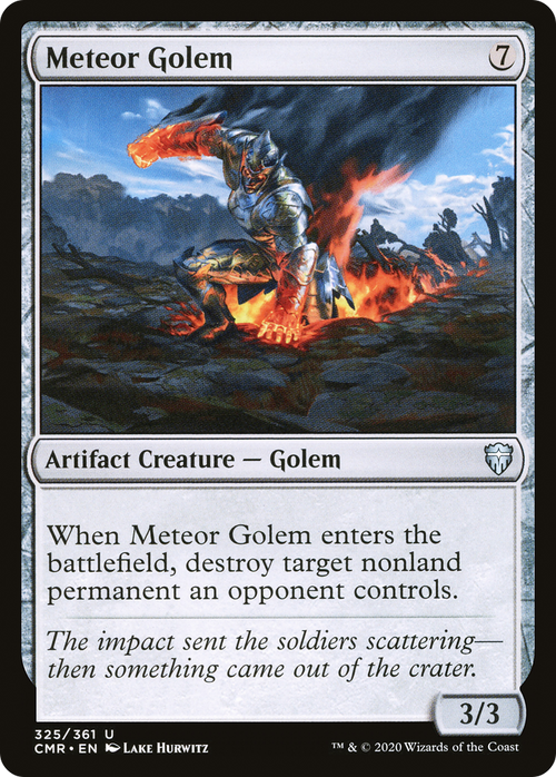 Meteor Golem (325) (CMR-325) - Commander Legends Foil