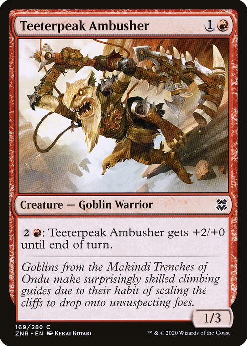 Teeterpeak Ambusher (ZNR-169) - Zendikar Rising