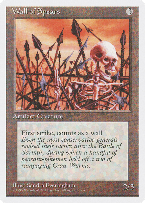 Wall of Spears (4ED-) - Fourth Edition