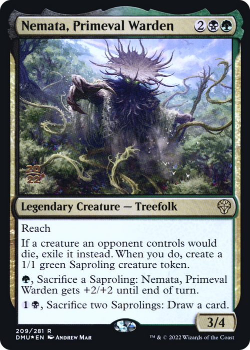 Nemata, Primeval Warden (PRE-209) - Dominaria United Promos Foil