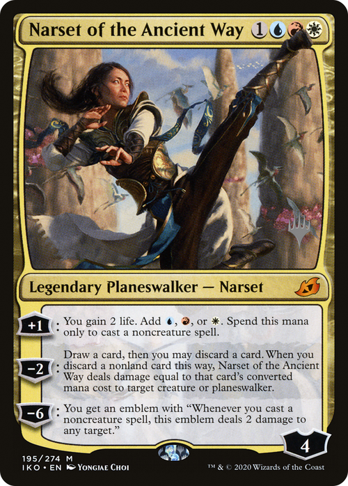 Narset of the Ancient Way (PPIKO-195P) - Ikoria: Lair of Behemoths Promos Foil