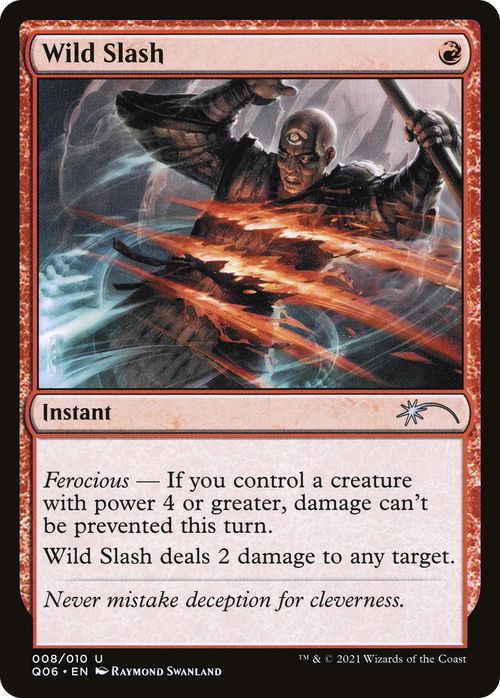 Wild Slash (UMP-008) - Pioneer Challenger Decks 2021