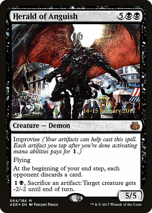 Herald of Anguish (PRE-64S) - Aether Revolt Promos Foil