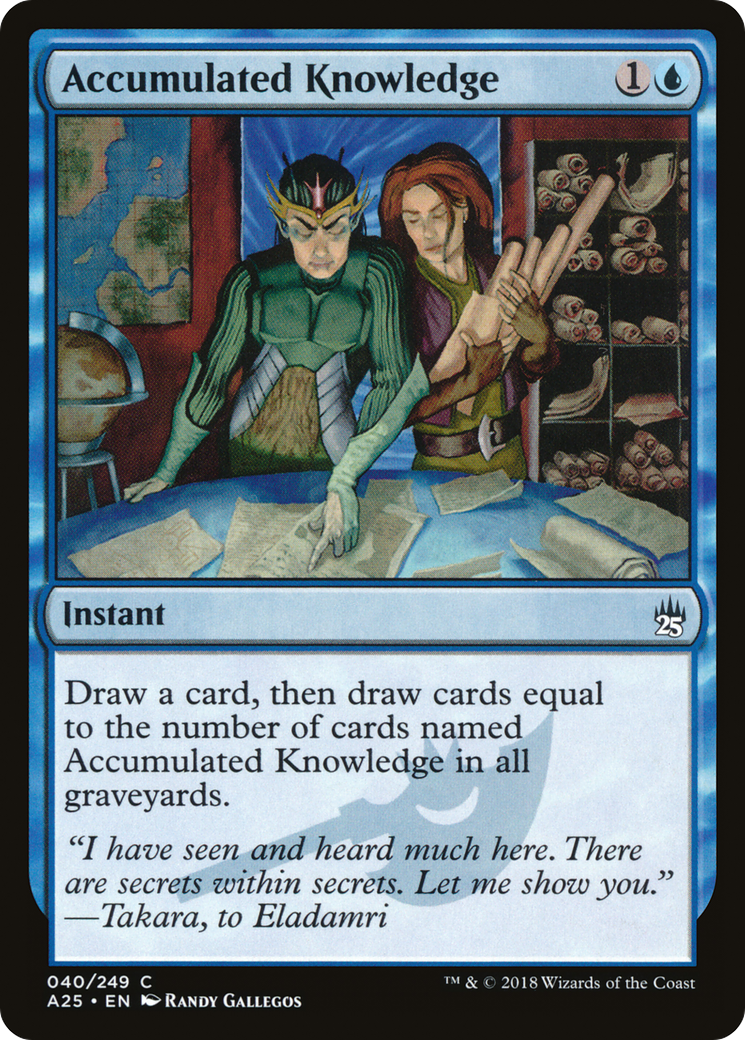Accumulated Knowledge (A25-040) - Masters 25