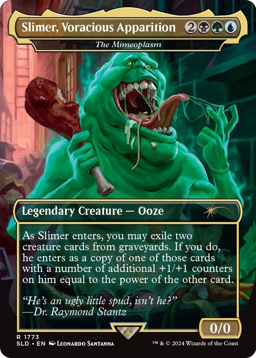 The Mimeoplasm (SLD-1773) - Secret Lair Drop / Slimer, Voracious Apparition (Borderless) Foil