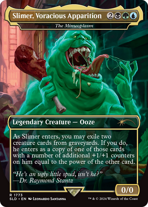 Slimer, Voracious Apparition - The Mimeoplasm (SLD-1773) - Secret Lair Drop / Slimer, Voracious Apparition (Borderless)
