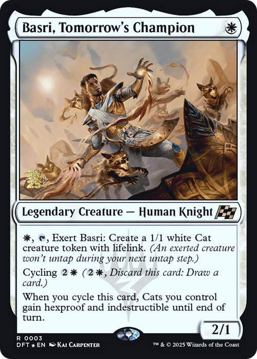 Basri, Tomorrow's Champion (PRE-03S) - Prerelease Cards Foil