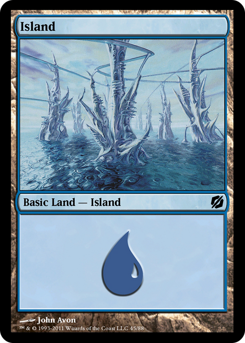 Island (TD2-045) - Duel Decks: Mirrodin Pure vs. New Phyrexia