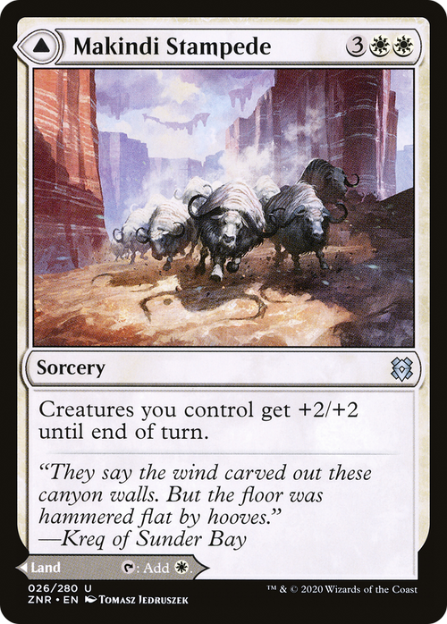 Makindi Stampede (ZNR-026) - Zendikar Rising Foil