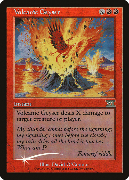 Volcanic Geyser (FNM-) - Friday Night Magic 2000 Foil