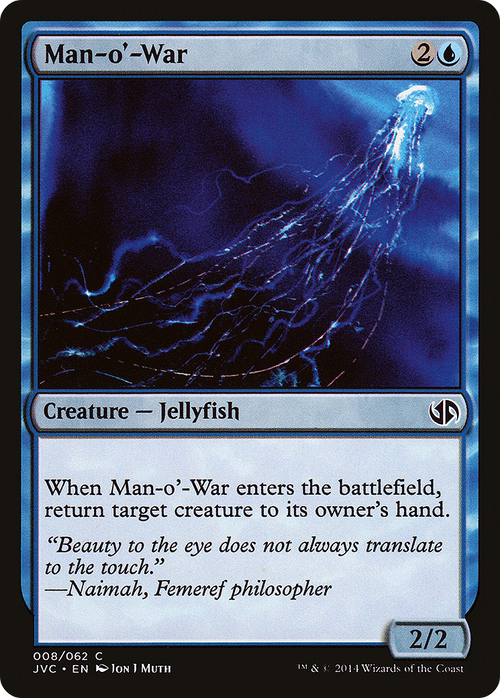 Man-o'-War (DD3-008) - Duel Decks Anthology: Jace vs. Chandra