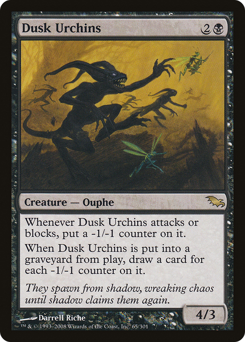 Dusk Urchins (SHM-065) - Shadowmoor Foil