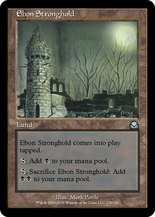 Ebon Stronghold (ME2-228) - Masters Edition II Foil